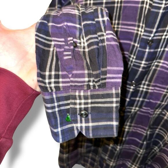 Eton Contemporary Purple BD Dress Shirt Size XL 17 - Picture 4 of 6